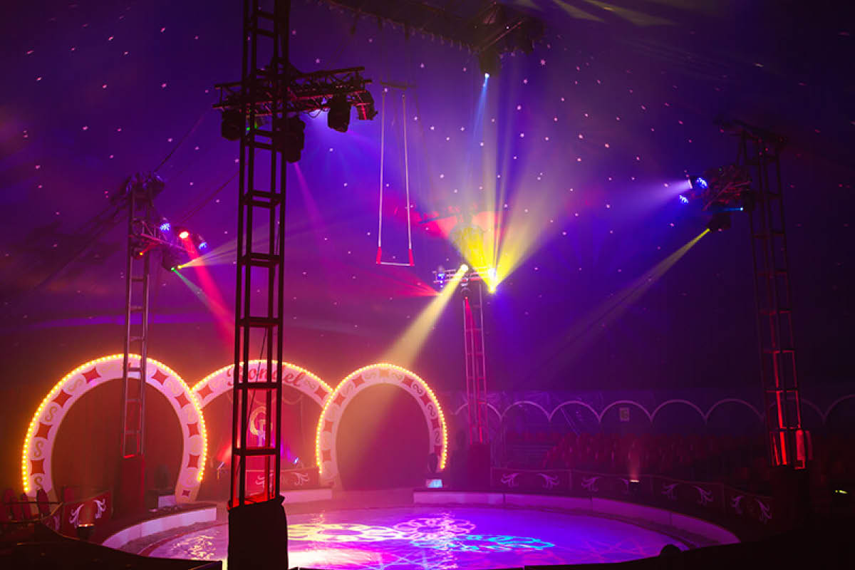 Innenansicht des Circus Rondel in Düsseldorf